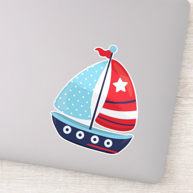 Pegatina Vela, vela, vela, vela, barco, barco (Detalle)