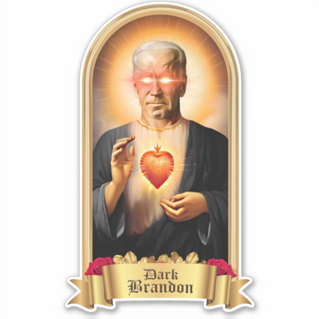 Pegatina Velas de la oración de Saint Dark Brandon (Anverso)