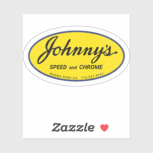 Pegatina Velocidad y cromo de Johnny
