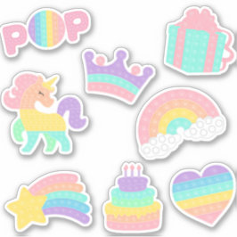 Pegatina ¡Ven a saltar! paquete de stickers para niñas pop 