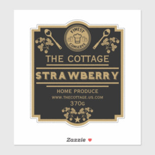 Pegatina Vendedor de mermelada de fresa