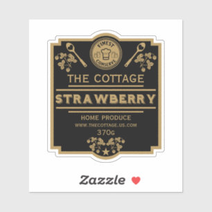 Pegatina Vendedor de mermelada de fresa