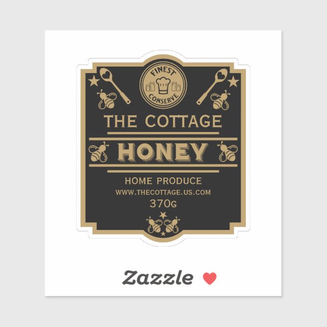 Pegatina Vendedor de miel (Hoja)