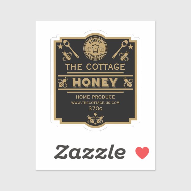 Pegatina Vendedor de miel (Hoja)