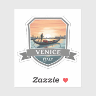 Pegatina Venecia Italia: Recordatorio de viajes