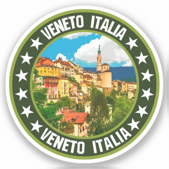 Pegatina Veneto (Anverso)