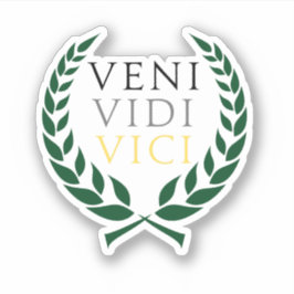 Pegatina Veni Vidi Vici de César