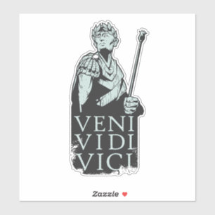 Pegatina Veni Vidi Vici Julius Caesar Roman