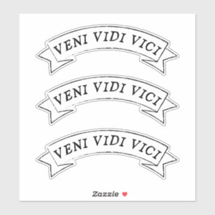 Pegatina VENI VIDI VICI - Vine, vi, vencí Vinyl