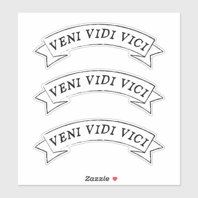 Pegatina VENI VIDI VICI - Vine, vi, vencí Vinyl (Hoja)