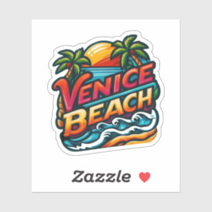 Pegatina Venice Beach, California, Estados Unidos