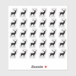 Pegatina Venison Wedding Place Card Food Meal Menu Choice