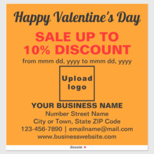 Pegatina Venta de Business Valentine en el Vinyl color Nara
