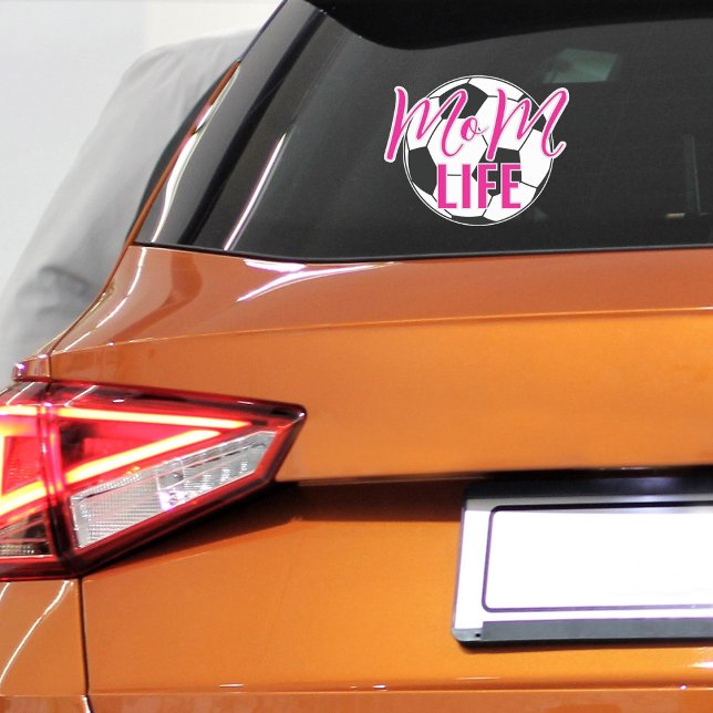 Pegatina Ventana de vagón Vinyl Soccer Mom Life (soccer mom life car vinyl decal sticker)