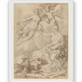 Pegatina Venus recibe de Vulcan las armas de Aeneas