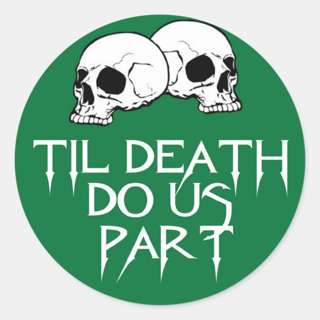 Pegatina (verde) de los cráneos (Anverso)