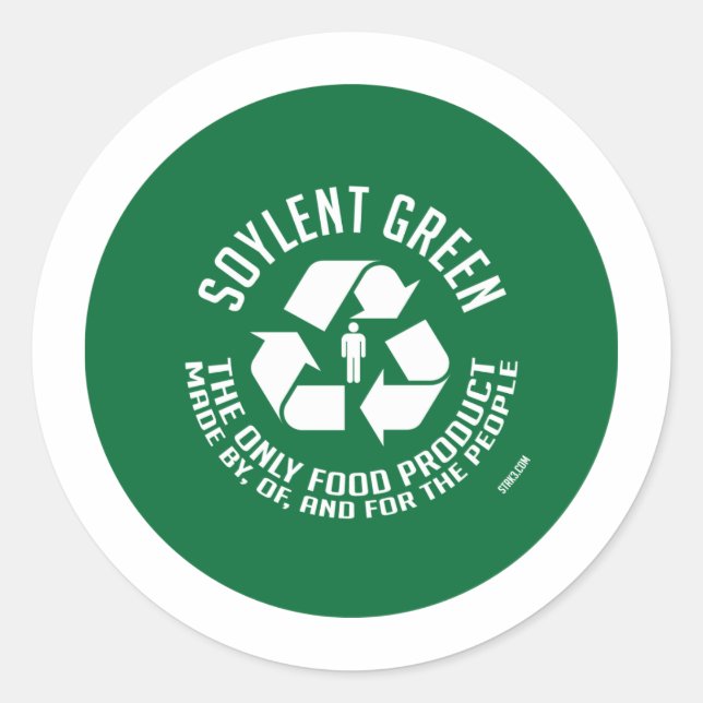 Pegatina verde de Soylent (Anverso)