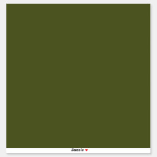 Pegatina Verde del ejército (color sólido)