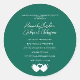 Pegatina verde esmeralda personalizado