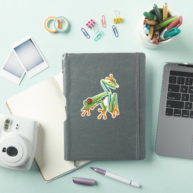 Pegatina Verde Rana (Funda para iPad)