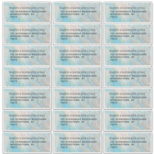 Pegatina Verdigris Agate Mailing Labels 21 por hoja