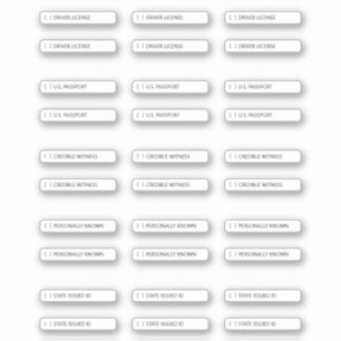 Pegatina Verificación de identidad del firmante del diario