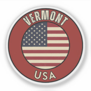 Pegatina Vermont Estados Unidos de América 