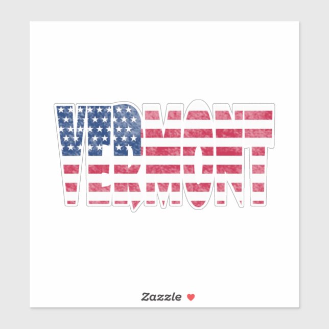 Pegatina Vermont state  (Hoja)