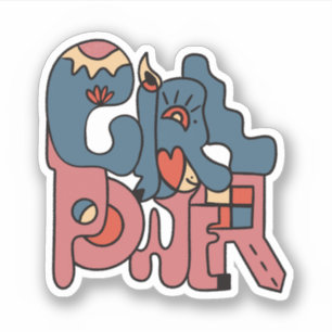 Pegatina Versión chica de Power Dark