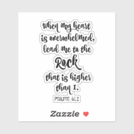 Pegatina Verso de la Biblia de los Salmos