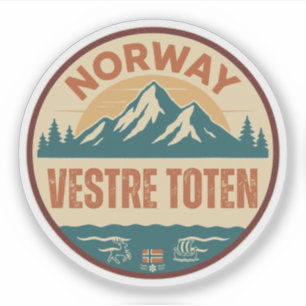 Pegatina Vestre Toten, Noruega Noruega