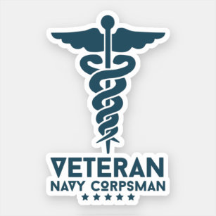Pegatina Veteran Navy Corpsman