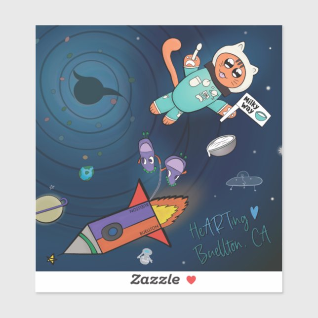 Pegatina - Vía Láctea (Hoja)