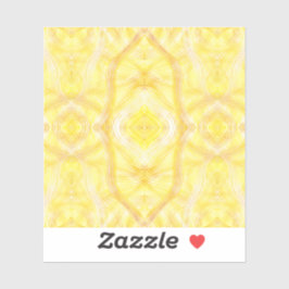 Pegatina Viaduct Abstract Yellow White Watercolor Art