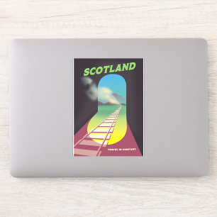 Pegatina Viajar con comodidad Escocia