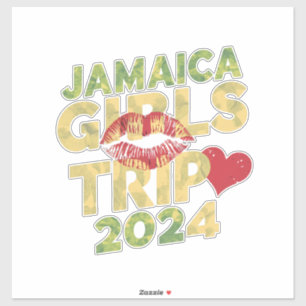 Pegatina Viaje de chicas a Jamaica fin de semana vacaciones
