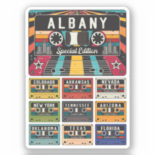 Pegatina Viaje en la ciudad de Albany