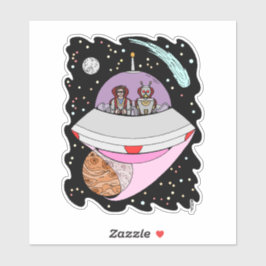 Pegatina Viaje por carretera galáctico 2018