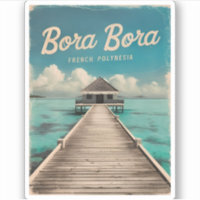 Viaje retro vintage Bora Bora Polinesia Francesa