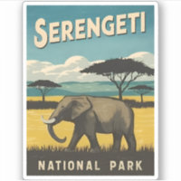 Viaje retro vintage Parque nacional Serengeti