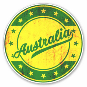 Pegatina Viajero global - Australia