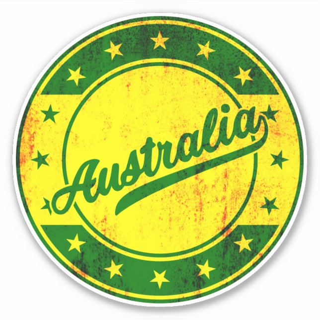 Pegatina Viajero global - Australia (Anverso)
