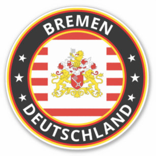 Pegatina Viajero global - Bremen, Deutschland (edición)