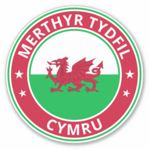 Pegatina Viajero global - 'Ciudad', Cymru Gales (Edición)