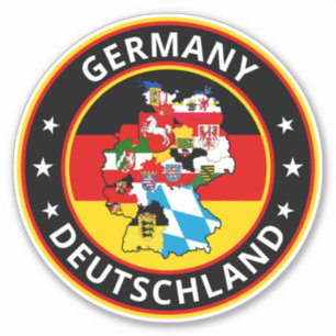 Pegatina Viajero global - Deutschland   Alemania (Edit) Sti