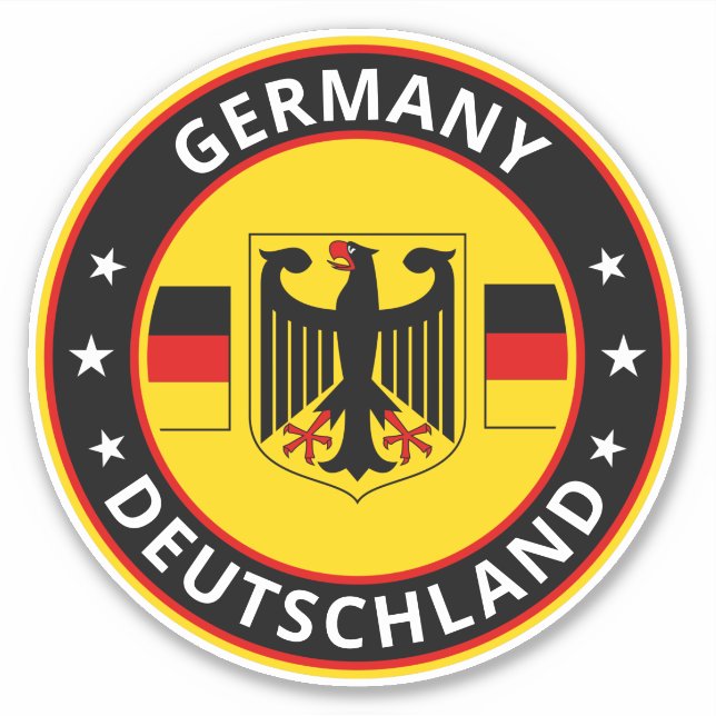 Pegatina Viajero global - Deutschland | Alemania (Edit) Sti (Anverso)