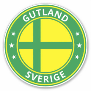 Pegatina Viajero global - Gutland, Sverige   Suecia (Edició