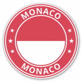 Pegatina Viajero global - Mónaco