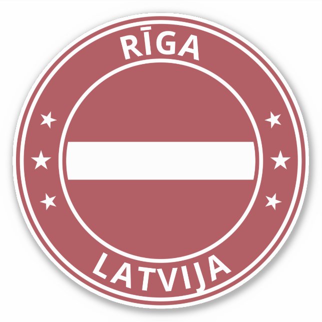 Pegatina Viajero global - Rīga | Riga, Latvija | Letonia (Anverso)