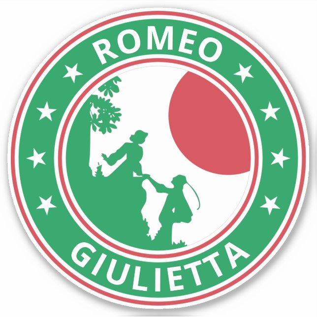 Pegatina Viajero global - Romeo y Giulietta (Anverso)